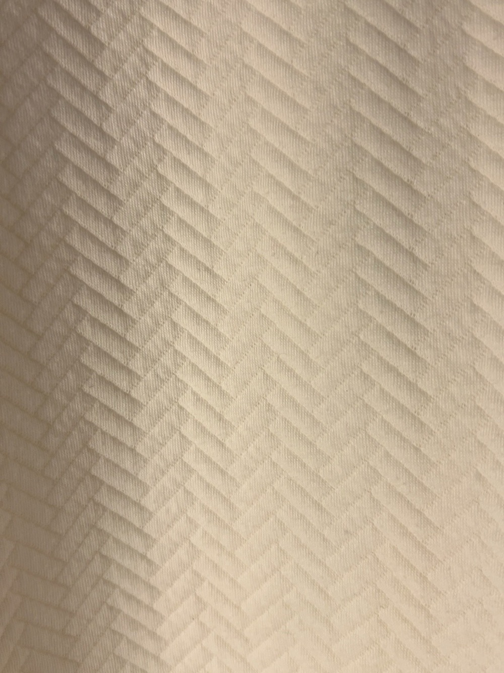 J.Crew Ivory Herringbone Quilted Mock Neck Side Snap Sweatshirt XL - Picture 7 of 9